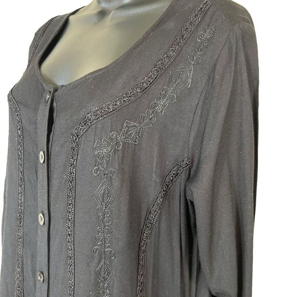 ORIGINAL ANTHONY Black Embroidered Boho Maxi Dress - Picture 5 of 8